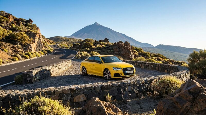 Audi RS 3 Kørselsanmeldelse: Test af den hidsige hatchback på Tenerife