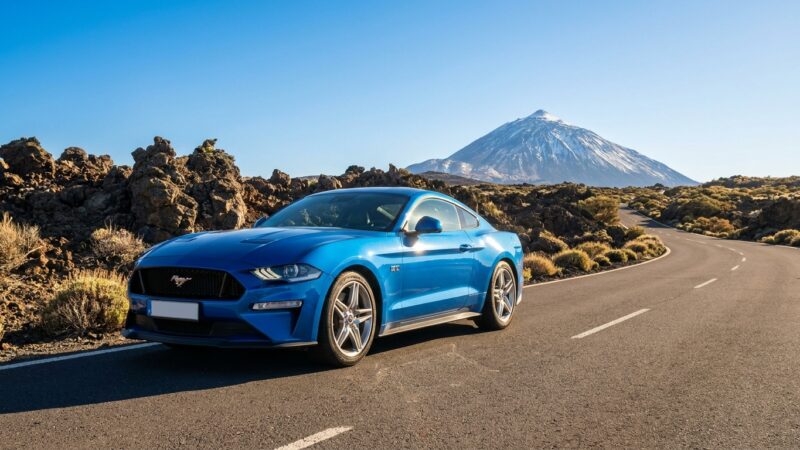 Ford Mustang kørselsanmeldelse på Tenerife: På vejen
